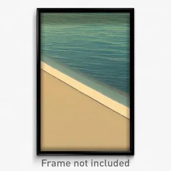 Pixel Art Poster - Empty Shore (8 Bit Psychedelic Trippy Weird Video Game Print)