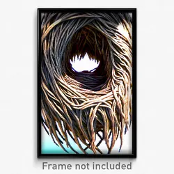 Pixel Art Poster - Wavy Nest (8 Bit Psychedelic Trippy Weird Video Game Print)