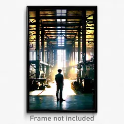 Pixel Art Poster - Tremendous Factory (8 Bit Psychedelic Video Game Print)
