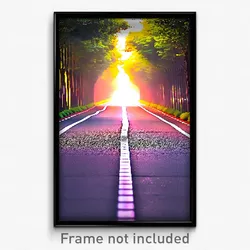 Pixel Art Poster - Remarkable Lane (8 Bit Psychedelic Trippy Video Game Print)