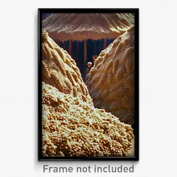 Pixel Art Poster - Thick Granary (8 Bit Psychedelic Trippy Video Game Print)