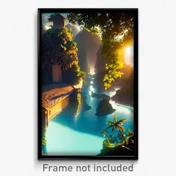 Pixel Art Poster - Bold Cay (8 Bit Psychedelic Trippy Weird Video Game Print)