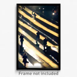 Pixel Art Poster - Reflecting Crossing (8 Bit Psychedelic Video Game Print)