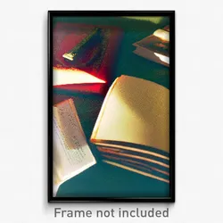 Pixel Art Poster - Elderly Book (8 Bit Psychedelic Trippy Video Game Print)