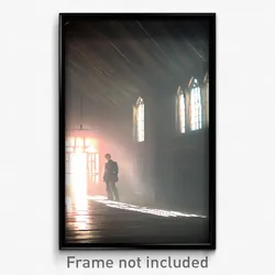 Pixel Art Poster - Cold Rectory (8 Bit Psychedelic Trippy Video Game Print)