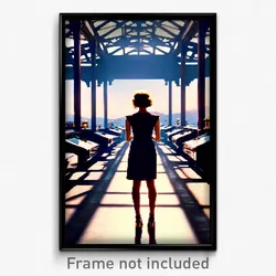 Pixel Art Poster - Gargantuan View (8 Bit Psychedelic Trippy Video Game Print)