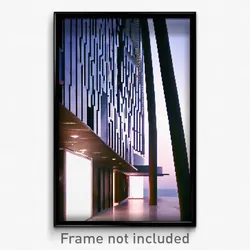 Pixel Art Poster - Unimaginable Modern Architecture (8 Bit Video Game Print)