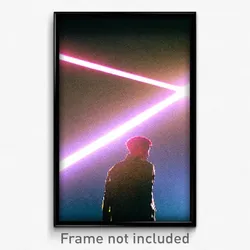 Pixel Art Poster - Sharp Sound (8 Bit Psychedelic Trippy Weird Video Game Print)