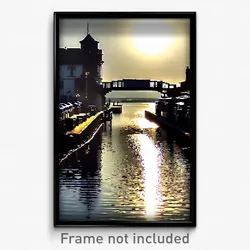 Pixel Art Poster - Glossy Quay (8 Bit Psychedelic Trippy Weird Video Game Print)