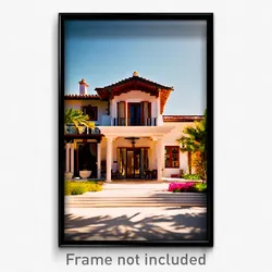 Pixel Art Poster - Agile Villa (8 Bit Psychedelic Trippy Weird Video Game Print)