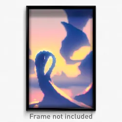 Pixel Art Poster - Droopy Rift (8 Bit Psychedelic Trippy Weird Video Game Print)