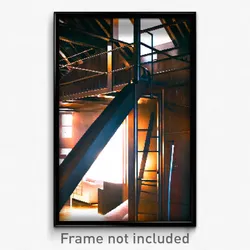 Pixel Art Poster - Bronze Loft (8 Bit Psychedelic Trippy Weird Video Game Print)