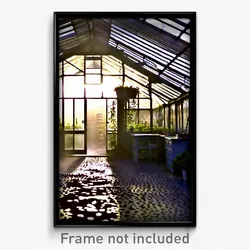 Pixel Art Poster - Spotted Greenhouse (8 Bit Psychedelic Video Game Print)
