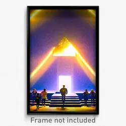 Pixel Art Poster - Sharp University (8 Bit Psychedelic Trippy Video Game Print)