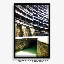 Pixel Art Poster - Coarse Barbican (8 Bit Psychedelic Trippy Video Game Print)
