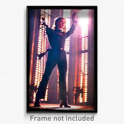 Pixel Art Poster - Terrific Chantry (8 Bit Psychedelic Trippy Video Game Print)