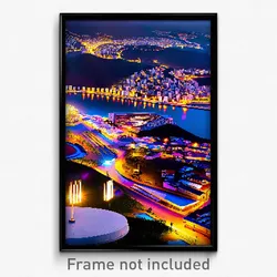 Pixel Art Poster - Arctic Brazilian City (8 Bit Psychedelic Video Game Print)