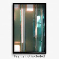 Pixel Art Poster - Flat Glass (8 Bit Psychedelic Trippy Weird Video Game Print)
