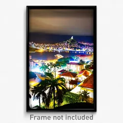 Pixel Art Poster - Immaculate Brazilian City (8 Bit Video Game Print)