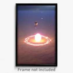 Pixel Art Poster - Oval Fairy Ring (8 Bit Psychedelic Trippy Video Game Print)