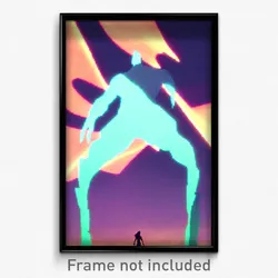 Pixel Art Poster - Gigantic Mere (8 Bit Psychedelic Trippy Video Game Print)