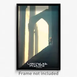 Pixel Art Poster - Unknown March (8 Bit Psychedelic Trippy Video Game Print)