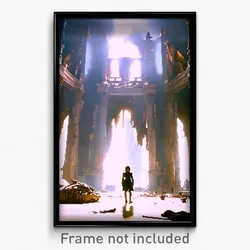 Pixel Art Poster - Enormous Remains (8 Bit Psychedelic Trippy Video Game Print)