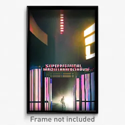 Pixel Art Poster - Superficial Madhouse (8 Bit Psychedelic Video Game Print)