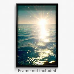 Pixel Art Poster - Sparkling Sea (8 Bit Psychedelic Trippy Video Game Print)