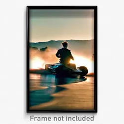 Pixel Art Poster - Authentic Backdrifting (8 Bit Psychedelic Video Game Print)