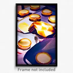 Pixel Art Poster - Accomplished Pastel De Nata (8 Bit Video Game Print)