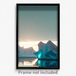 Pixel Art Poster - Vacant Iceberg (8 Bit Psychedelic Trippy Video Game Print)