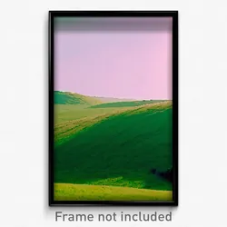 Pixel Art Poster - Green Downs (8 Bit Psychedelic Trippy Weird Video Game Print)