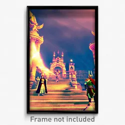 Pixel Art Poster - Grand Conquest (8 Bit Psychedelic Trippy Video Game Print)