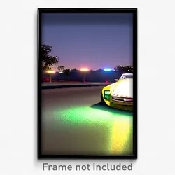 Pixel Art Poster - Uncommon Car (8 Bit Psychedelic Trippy Video Game Print)