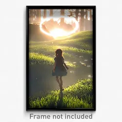 Pixel Art Poster - Far Fairy Ring (8 Bit Psychedelic Trippy Video Game Print)