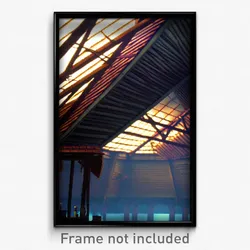 Pixel Art Poster - Wild Roof (8 Bit Psychedelic Trippy Weird Video Game Print)