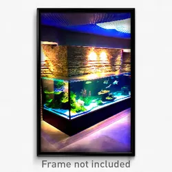 Pixel Art Poster - Unimaginable Aquarium (8 Bit Psychedelic Video Game Print)