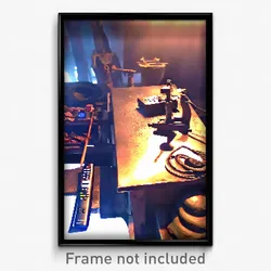 Pixel Art Poster - Remote Smithy (8 Bit Psychedelic Trippy Video Game Print)