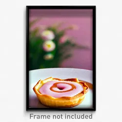 Pixel Art Poster - Attractive Pastel De Nata (8 Bit Video Game Print)