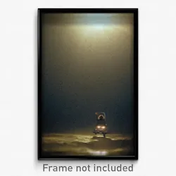 Pixel Art Poster - Murky Backdrifting (8 Bit Psychedelic Video Game Print)