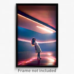 Pixel Art Poster - Blissful Overhang (8 Bit Psychedelic Trippy Video Game Print)