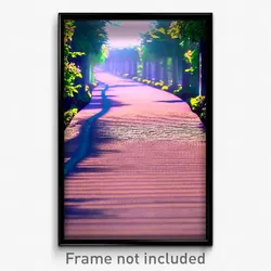 Pixel Art Poster - Slim Path (8 Bit Psychedelic Trippy Weird Video Game Print)