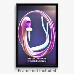 Pixel Art Poster - Wiggly Hibernaculum (8 Bit Psychedelic Video Game Print)