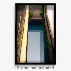 Pixel Art Poster - Narrow Junction (8 Bit Psychedelic Trippy Video Game Print)