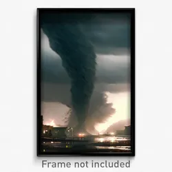 Pixel Art Poster - Underground Tornado (8 Bit Psychedelic Video Game Print)