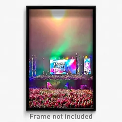 Pixel Art Poster - Flawless Music Festival (8 Bit Psychedelic Video Game Print)