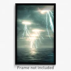 Pixel Art Poster - Infinite Storm (8 Bit Psychedelic Trippy Video Game Print)