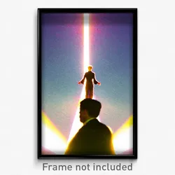 Pixel Art Poster - Bright Way (8 Bit Psychedelic Trippy Weird Video Game Print)