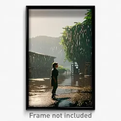 Pixel Art Poster - Damp Province (8 Bit Psychedelic Trippy Video Game Print)
